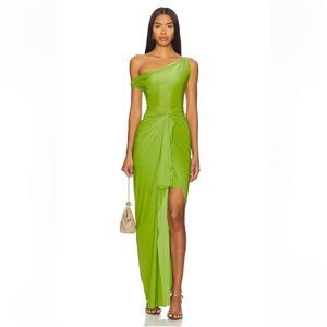 Deme by Gabriella Nellie Dress Green
Draped stretch Lime Maxi Revolve XL